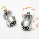 10mm Universal Cnc Motorcycle Swingarm Spool Sliders For Kawasaki(Silve)