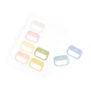 6sheets/Pack self adhesive sticky label writable name stickers Blank label Ba %o