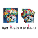 Diamond Painting Dog Color 5d Rhinestone Paintings Diamond Painting Q7B3