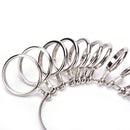 Ring Size Metal Stick Finger Gauge Ring Sizer Measuring Jewelry Tool Set TECA