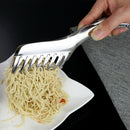 Kitchen Stainless Steel Cooking Tools Spaghetti Tongs Pasta Clip Clamp Bbq NF3C2