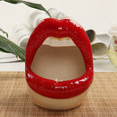 Cute Cartoon Ashtray Lips Ceramic Ashtray Creative Flower Pot Trendy Mouth  T7S8