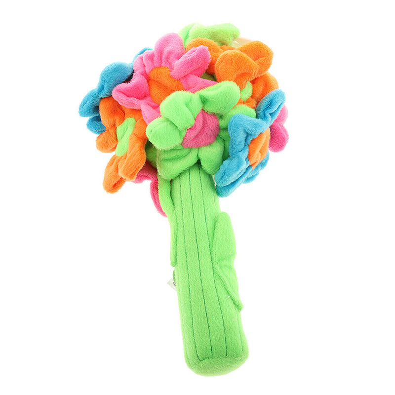 Pet Puppy Chew Bite Squeaker Squeaky Plush Dog Toys Hyacinth Flower Shape