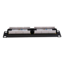 19inch RJ45 24Port Unshielded Blank Staggered Keystone Jack Patch Panel