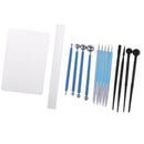 15pcs Polymer Modeling Clay Sculpting Tools Set for Cake Fondant Decoration,
