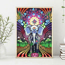5D DIY Special Shaped Diamond Painting Elephant Embroidery Mosaic Craft Kit