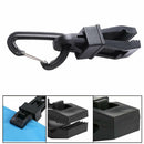 Outdoor Awning Tarp Tent Tighten Clip Clamp Tools with D-Shape Buckle Carabiner