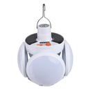 Folding Football Bulb 5 Leaf Night Light Bulb Portable Camping Lantern USB/Solar