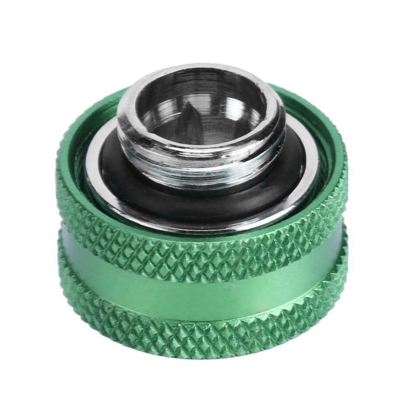 G1/4 Thread Rigid Tube 14mm Hard Tube Extender for PC Water Cooling(Green)