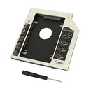 Black Plastic 2.5in 9.5mm Hard Drive Disk Caddy Adapter Case For CD/DVD-ROM
