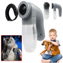 Portable Pet Hair Suction Massage Large Collection Canister Battery Powered