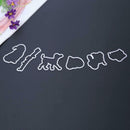 Silicone Clear Rubber Stamp+Metal Cutting Dies Stencil Frame Scrapbook DIY