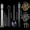 98 Pieces Silicone Casting Molds and Tools Set with a Black Storage Bag for G5R5