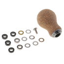 Fishing Reel Handle Wood&Metal Knob Parts for D-Baitcasting Spinning Reel A