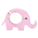 Wooden Elephant Money Bank Coin Saving Box Piggy Bank Toys For Children~Pink