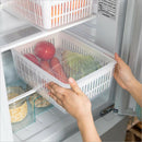 Plastic Refrigerator Fruit Vegetable Container Box and Drain Washing Basket