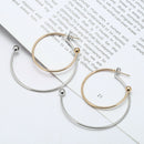 2018 Stylish European Simple Style Aros Big Round Circle Hoop Earrings for Women
