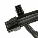 8-Pin ATX CPU ATX Black Sleeve 30CM Extension Cable Shakmods + 2 Cable ISN DZJ