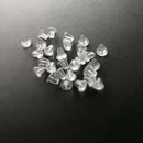 Wholesale Lots 1000x Clear Soft Silicone Rubber Earring Back Stopper Findings