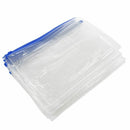 12 x A5 Blue Zip Zippy Bags -Document Clear Plastic Transparent Storage bag J5T5
