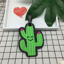 Creative Cactus Luggage Tag PVC Suitcase ID Address Holder Cute Baggage Boa B6T9