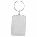 Lot of 10Pcs Keyring DIY Detachable White Rectangle Photo Frame Keyring 3.3 S7P7