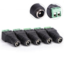 5 DC 12V pressure line type power plug adapter connection for led strip light.kz