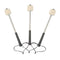3PCS Drum Mallet with Stainless Steel Hand Grip Percussion Bass Drum Stick