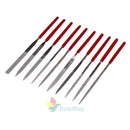 10pcs Guitar Fret DIY Repair Tool Diamond File Needle Handle Files Luthier Tools