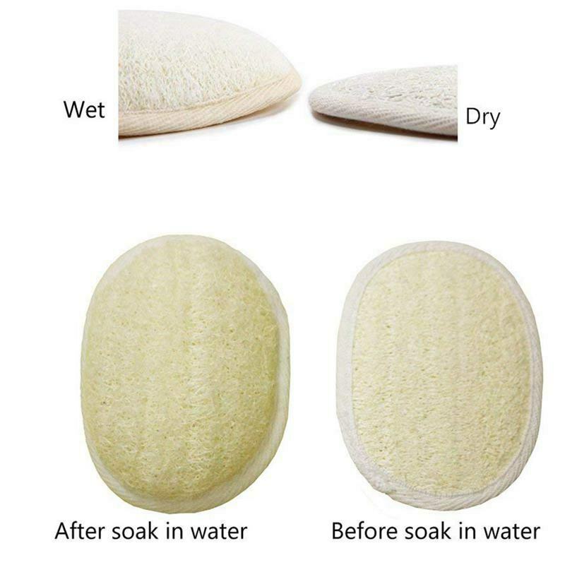 Loofah Exfoliating Back Scrubber For Shower, Double Side Scrubbing Strap, B N9I2