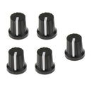 5pcs Top Hat Reflector Knob Effect Pedal Knobs for Guitar Replacement