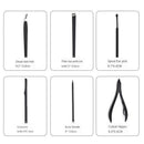 18Pcs Men Women Manicure Stainless Pedicure Care Tool Kit with Leather Case
