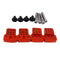 4x Front/Rear Shock Absorber Basket for 1:16 WPL C24 RC Car Upgrade Parts red