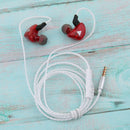 In Ear Sports Earphone With Microphone Stereo Bass Sound Headsets Earbuds Red