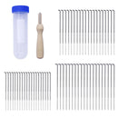 Wool Felting Needles -Bulk pack of 60 Pieces  Wood Handle Felt Tool Felt Craft