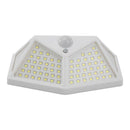 2pcs 100LED Four-sided Solar Motion Sensor Wall Light Waterproof Yard Lamp