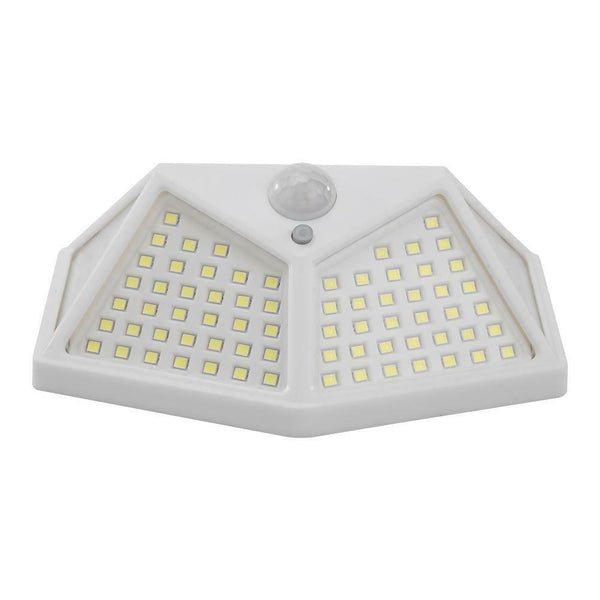 2pcs 100LED Four-sided Solar Motion Sensor Wall Light Waterproof Yard Lamp