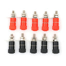 10pcs Red + Black Binding Post for 4mm Banana Plug Power Supply Terminal OZ
