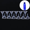 12pcs clear plastic funnels for empty bottle filling perfumes essential oilsxp