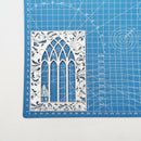 Ornate Arch Window Frame Metal Card Paper Cutting Die Beautiful Scrapbooking DIY
