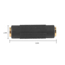 2pcs 3.5mm Jack Female to Female Audio Coupler Adapter Converter Connector