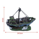 Fishing Boat Fish Tank Ornament Decoration for aquarium, aquarium decoratio F3L5