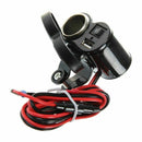 Motorcycle USB Power Supply Port Cigarette Lighter Socket Charger for Cellp