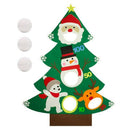 Christmas Toss Games with 3Pcs Snowballs DIY Felt Christmas Tree New Year G