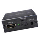 HDMI Audio Splitter 4K Audio Extractor HDMI To Optical SPDID & 3.5mm Audio