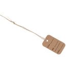 100Pcs Merchandise Display Price Tags Wedding Label Price Tags With String OZ
