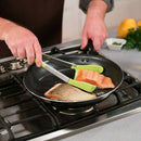 Kitchen pliers 2 in 1 frame Non-stick silicone spatula and pliers kitchen t O7T7