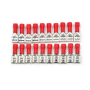 20Pcs 6.3mm Insulated Female Spade Terminal Crimp Wire Connector 22-18AWG Red Z