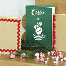 DIY Hollow Spray Stencil Template Album Coffee Lacedraw Board Paint Decor