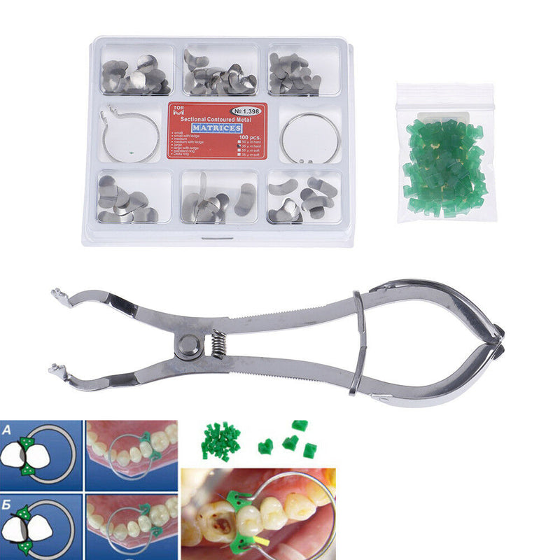 Tor Vm Sectional Contouredmatrices +Dental Addon Wedges+Metal Matrices Pli FT